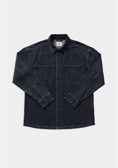 Colin's Colins Oversize Fit Erkek Mid İndigo Denim Shacket Cl1082683 Q1.v1 Dn45150