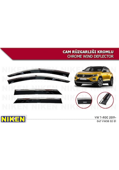 Volkswagen Troc Kromlu Cam Rüzgarlığı Niken 2019 Sonrası
