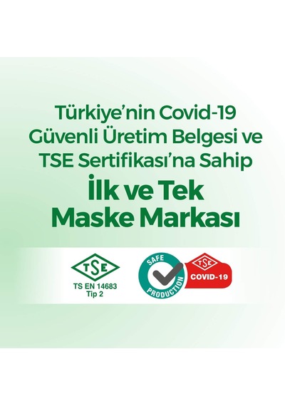 Elastik Kulaklı Trendy Maske Tekli Paketlenmiş 200 Adet