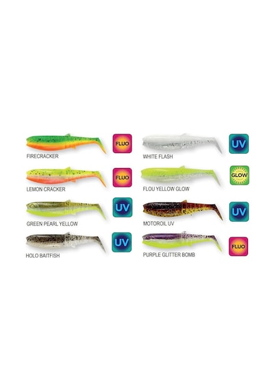 Savage Gear Cannibal Shad 6.8cm 3gr Sahte Balık Chartreuse Pumpkin