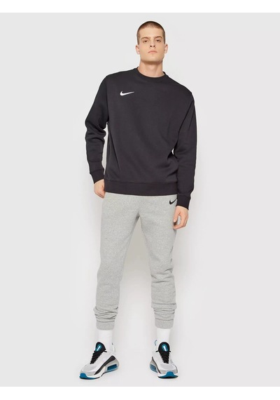 Nike Hoodie Fleece Park20 Crew Siyah Şardonlu Erkek Sweatshirt Siyah