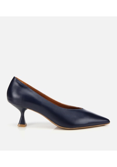 Hotiç Kadın Deri Lacivert İnce Topuklu Stiletto 01ayh312590a680 01ayh312590a680 Lacivert