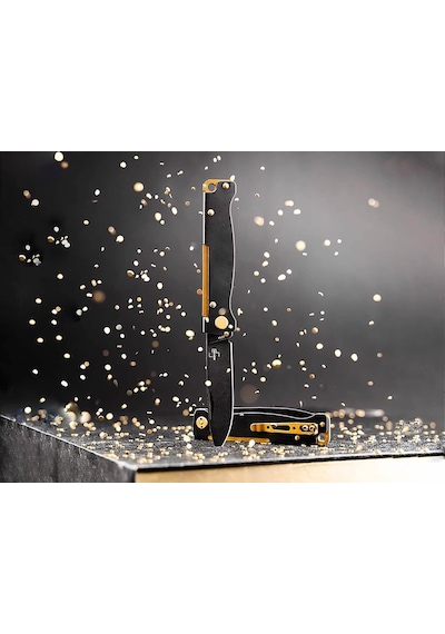 Böker Plus Atlas Black Stonewash Copper Kamp Çakı Çok Renkli