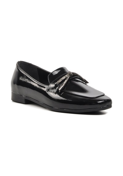 Ayakmod 514508 Siyah Kadın Loafer Ayakkabı 001