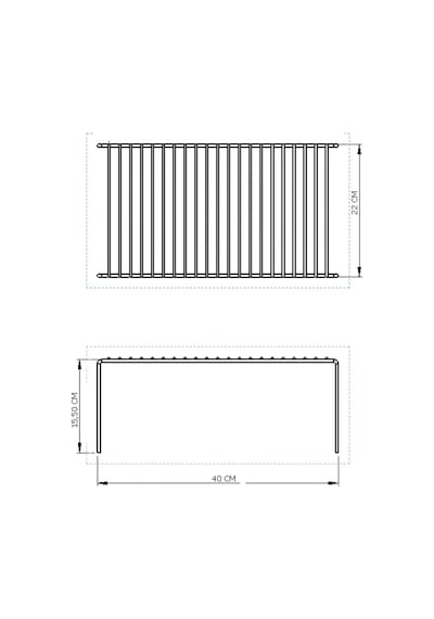 Edora Home Dolap İçi Düzenleyici Çok Amaçlı Rose Raf - Metal Paslanmaz