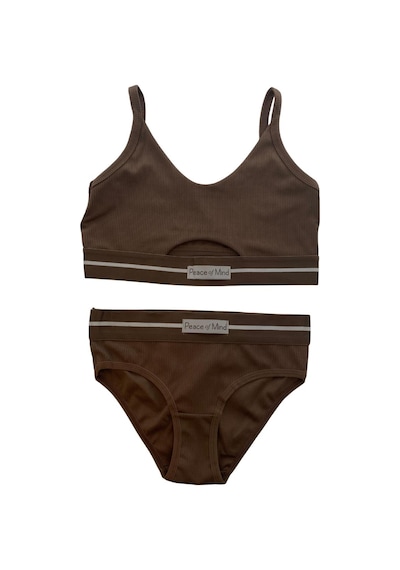 Koza Dora Model Kaşkorse Çizgili Sporcu Takım - 80343 Kahverengi