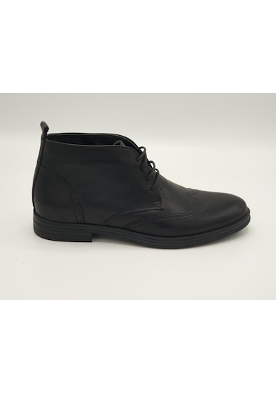 Freefoot 3815 Siyah Deri Erkek Bot 001