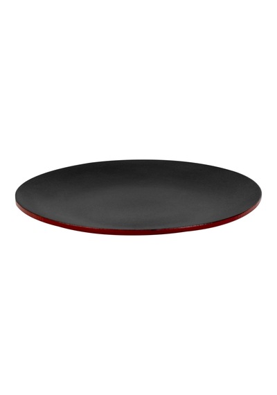 Lava Döküm Yuvarlak Servis Tabağı Çap Ø 21cm.-bordo Bordo