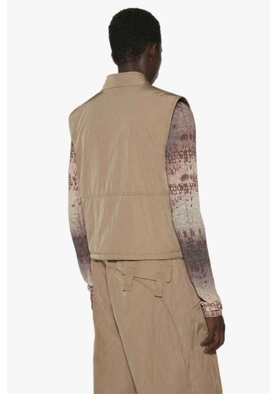 Aymer Şık Ve Fonksiyonel Bio Vest - Khaki Renkli Fermuarlı Yelek Haki