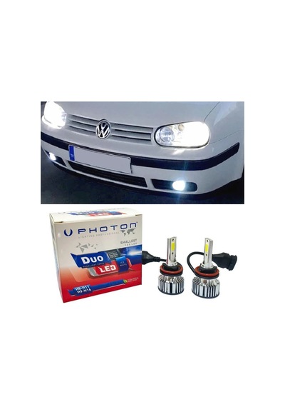 Vw Golf 4 Led Xenon Kısa Far Ampulü H7 Duo Yeni Seri Beyaz