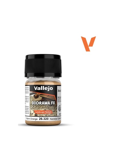 Vallejo 26320 60 Gr. Warm Orange, 0.1 - 1.0 Mm. Orta Taneli Yüzey Dokusu-58298