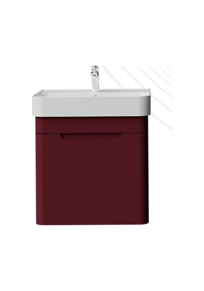 Creavit Colorit Kapaklı Lavabo Dolabı 60 Cm Berry Bordo Creavit Colorit Kapaklı Lavabo Dolabı 60 Cm Berry Bordo
