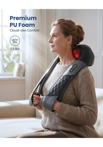 Comfıer Isıtmalı Kablosuz Boyun Masaj Aleti, Boyun Ve Omuzlar İçin Shiatsu Masajı, 3 Yoğunluk Seviyesine Sahip 3d Masaj Yastığı, Şarj Edilebilir, Kadınlar Ve Erkekler İçin Hediye, Siyah Comfıer Isıtmalı Kablosuz Boyun Masaj Aleti, Boyun Ve Omuzlar İçin Shiatsu Masajı, 3 Yoğunluk Seviyesine Sahip 3d Masaj Yastığı, Şarj Edilebilir, Kadınlar Ve Erkekler İçin Hediye, Siyah