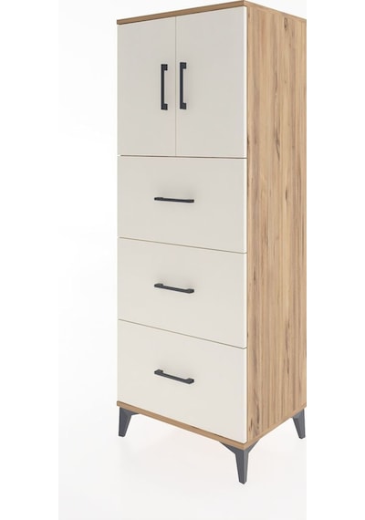Hyperion Dolap 2 Raflı 3 Çekmeceli 2 Kapaklı 60x44x163 Çam-aytaşı Atlas Çam