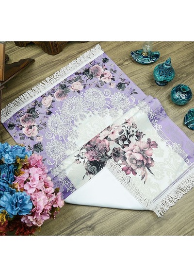 Lüks Hürrem Seccade Mor 70 X 117 Cm Çok Renkli