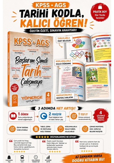 2026 Kpss Ags Başlarım Şimdi Tarih Çalışmaya Pratik Anlatımlı 4 Deneme Hediye