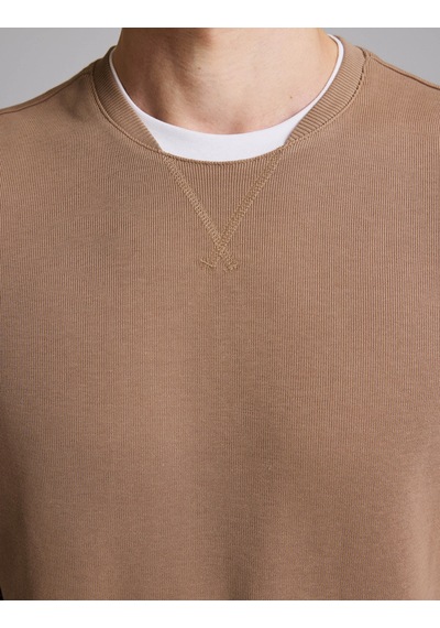 Pierre Cardin Camel Regular Fit %100 Pamuk Bisiklet Yaka Sweatshirt 50331600-vr015