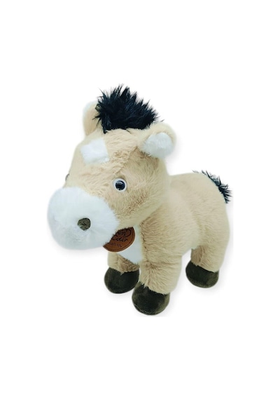 Peluş Hayvanlar Sesli 30 Cm At - Bej