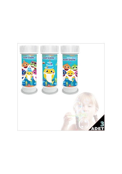 Baby Shark Köpük Baloncuk - 3 Adet