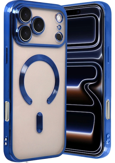 Apple, Uyumlu iPhone 17 Pro Max Kross Magneticsafe Kapak Lacivert