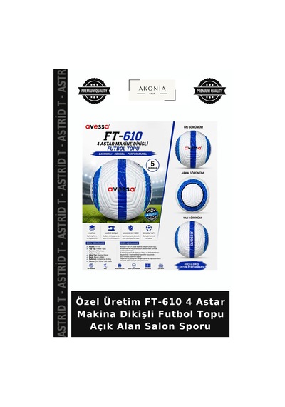 Özel Üretim Ft-610 4 Astar Makina Dikişli Futbol Topu Açık Alan Salon Sporu Çok Renkli