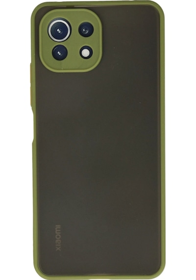 Gld-spt- Newface Xiaomi Mi 11 Lite Kılıf Montreal Silikon Kapak - Açık Yeşil