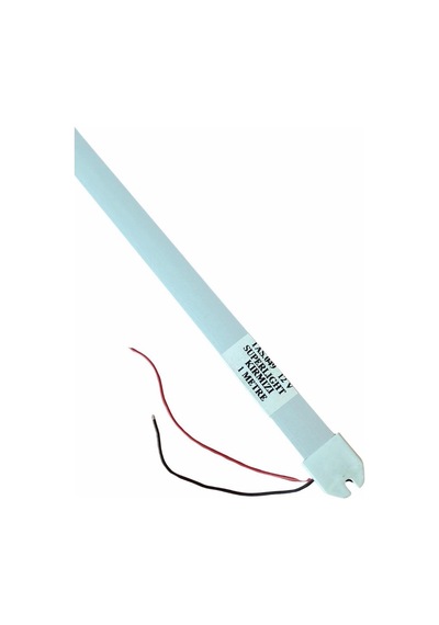 12v Floresan Tavan Lambası 72 Ledli Anahtarlı Kırmızı Şeffaf Cam 100 Cm