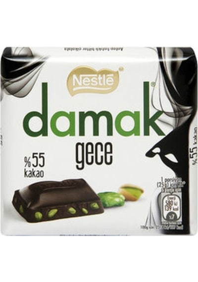 Nestle Damak Gece Antep Fıstıklı Bitter Kare Çikolata 6 x 65 G