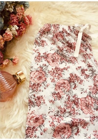 Cepsiz Pamuklu Yazlık Kadın Pijama Altı B11 Turuncu