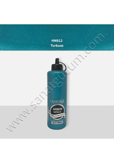 Cadence Hibrit Metalik Boya 500 Ml. Hm812 Metalik Turkuaz
