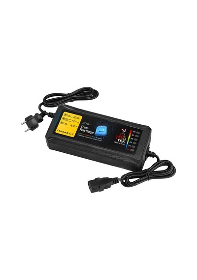 Hıghtek Ht-7221 36 Volt 20 Amper Elektrikli Bisiklet - Motosiklet Şarj Adaptörü Siyah