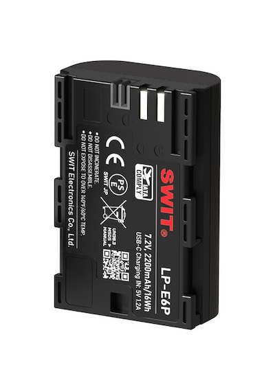 Swıt Powercell Lp-e6p Usb-c Şarjlı Kamera Bataryası 2200mah Canon Lp-e6p Uyumlu