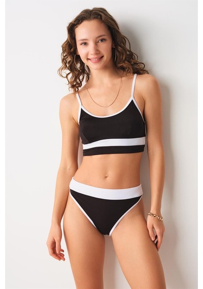 Pierre Cardin 239112 Jojoba Parçalı Bustier Tek Üst Siyah