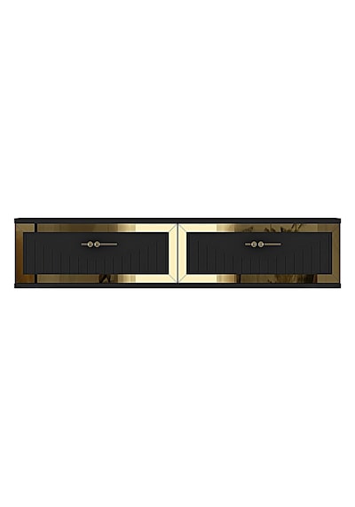 Tda1206dbg Tuna120 Duvara Montaj Tv Stand Safirmeşe-beyaz-gold 120cm