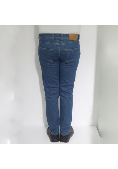 Dmctekstil Hacker Denim Erkek Koyu Mavi Normal Bel Rahat Kesim Dar Paça Jean Pantolon