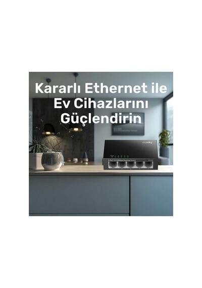 Fs105 5-port 10/100mbps Metal Kasa Masaüstü Switch, Tak Ve Çalıştır, Duvara Monte Edilebilir Tasarım, Fansız Sessiz Çalışma, Ev Ve Ofis İçin Ethernet Çoklayıcı