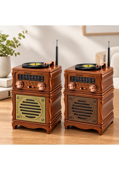 Retro Radyo Hoparlör Am Fm Sw Bluetooth Usb Type-c Şarjlı