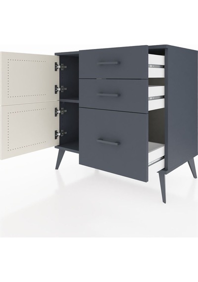 Hyperion Şifonyer Tek Raflı 3 Çekmeceli 2 Kapaklı 88x44x80 Antrasit-aytaşı/antrasit Aytaşı/antrasit Hyperion Şifonyer Tek Raflı 3 Çekmeceli 2 Kapaklı 88x44x80 Antrasit-aytaşı/antrasit Aytaşı/antrasit