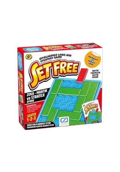 Set Free +6 Yaş Ve Üzeri Çocuklar İçin 3 Seviyeli Eğitici Zeka-mantık-strateji Bulmaca Oyunu