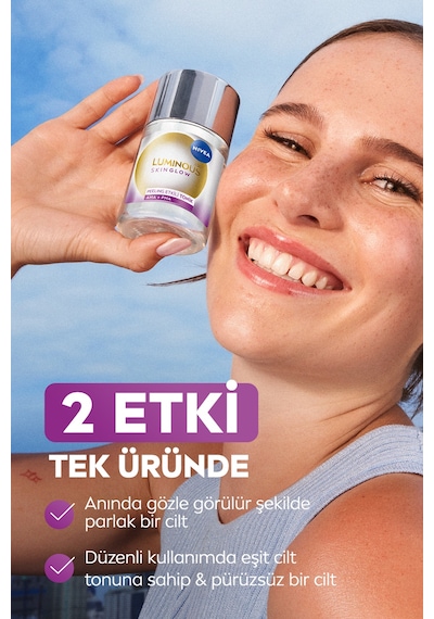 Luminous630 Skin Glow Anında Aydınlatıcı Serum 30ml Ve Peeling Etkili Tonik 100ml, Eşit Cilt Tonu