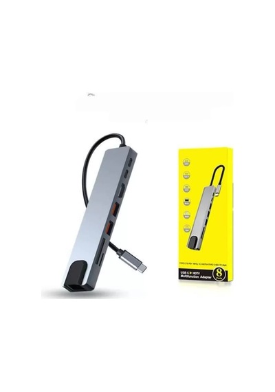 Çevirici Dönüştürücü Adaptör Macbook 3 In 1 Type-c To Hdmı Usb 3.0 Mh-hs9255-5081