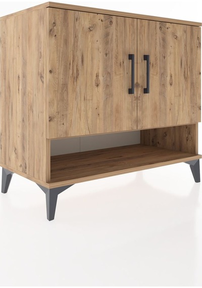 Hyperion Şifonyer 3 Raflı 2 Kapaklı 88x44x80 Çam-çam Çam