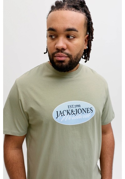 Jack & Jones Erkek T Shirt 12298346 Açık Yeşil Açık Yeşil
