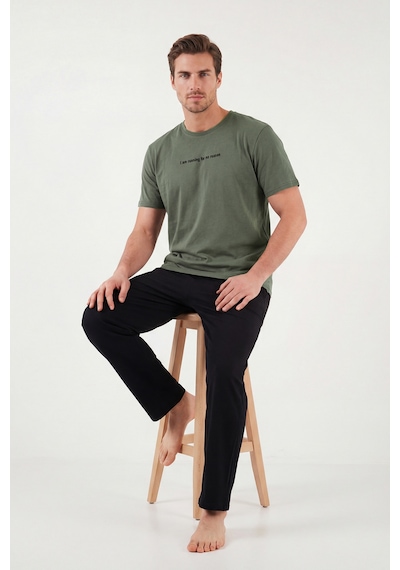 Buratti Erkek Pijama Takımı 6096160 Haki Haki