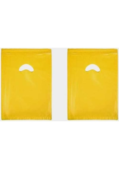 2 No 26X38 Blok 500'Lü El Geçme Sarı Poşet