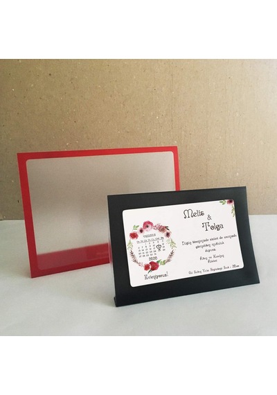 Fotoğraf Çerçevesi Pvc, Ayaklı, Yatay 4'lü Set