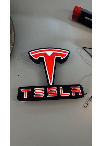 Tesla Dekoratif Aydınlatma Led Gece Lambası Çok Renkli