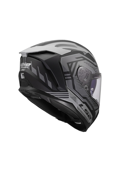 Ls2 Challenger 2 Kapalı Kask Dravıx Mat Gri Siyah Diğer