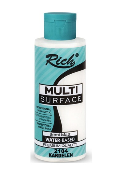 Rich Akrilik Boya Multi Surface 120 Cc Kardelen 2104 Çok Renkli