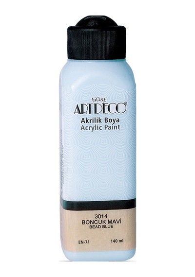 Artdeco Akrilik Boya 140 Ml Boncuk Mavi 070r-3014 Çok Renkli